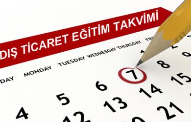 Diş ticaret eğitim takvimi